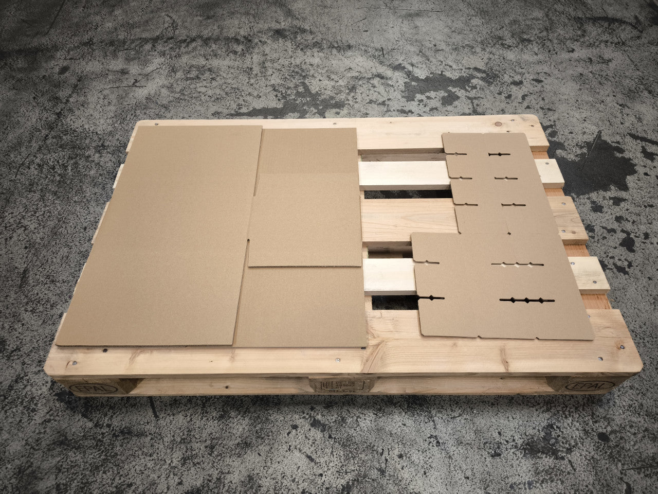 Faltkarton 365 x 275 x 135 mm W2 mit Gefache