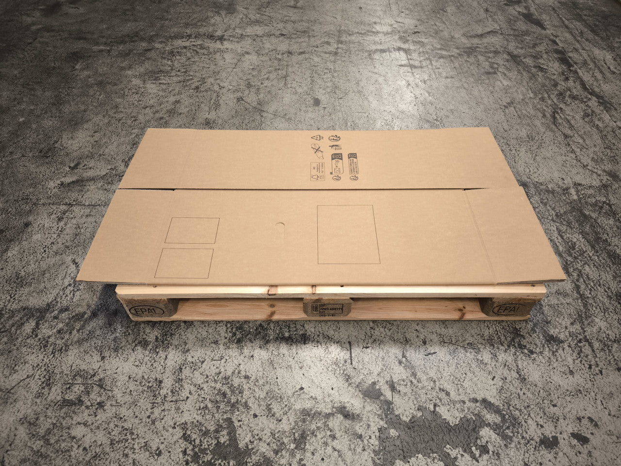 Faltkarton 376 x 376 x 954 mm W2