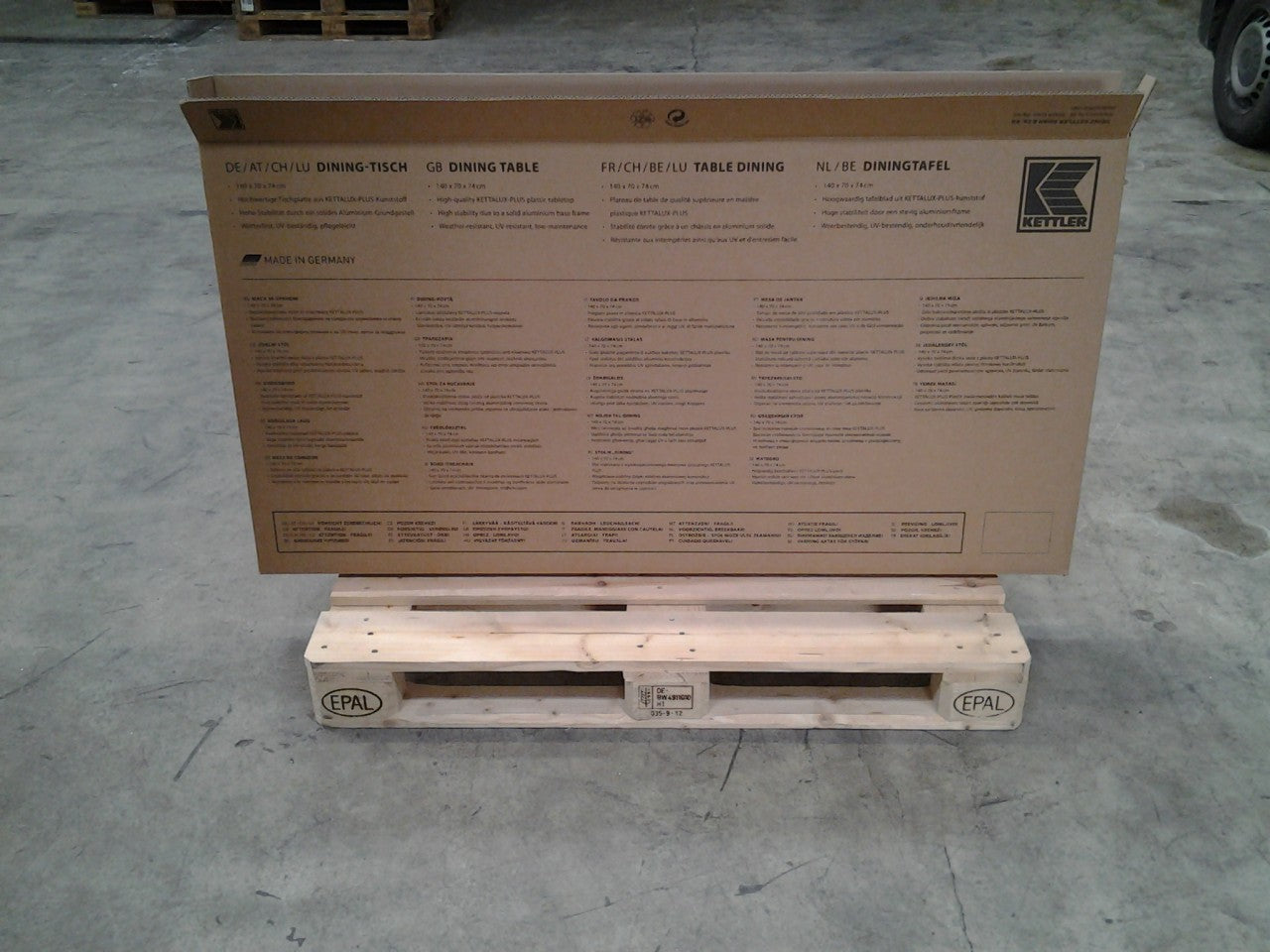 Faltkarton 1450 x 80 x 750 mm W2