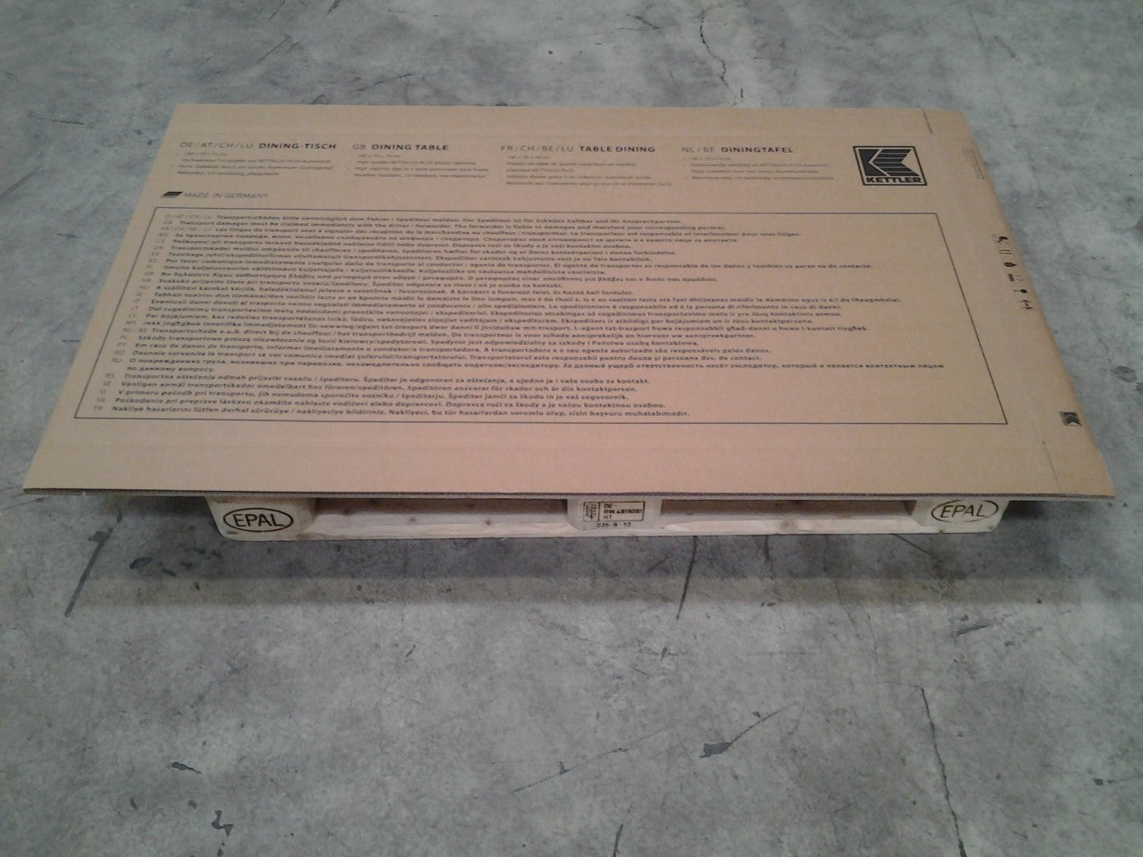 Faltkarton 1450 x 80 x 750 mm W2