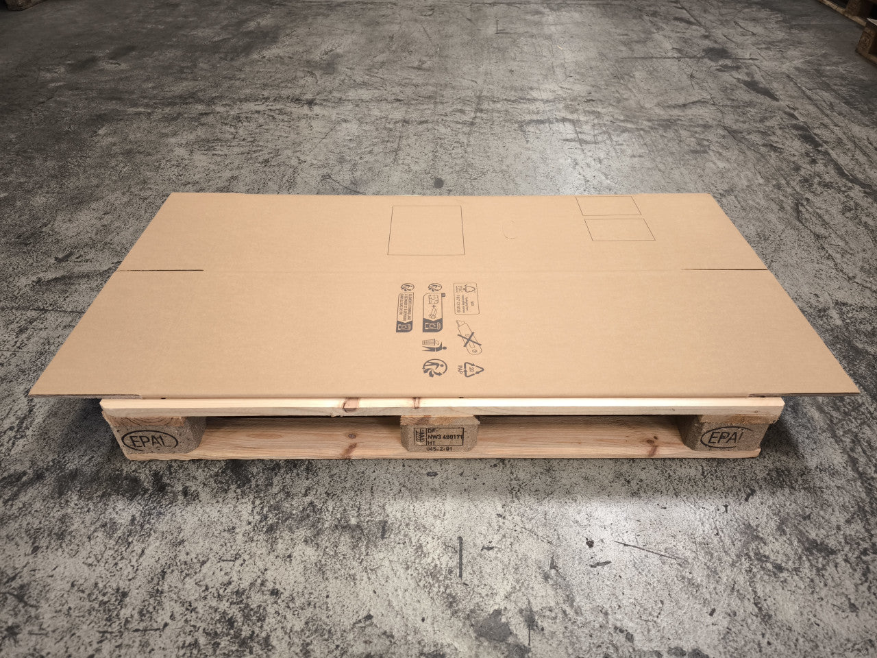 Faltkarton 376 x 376 x 1054 mm W2