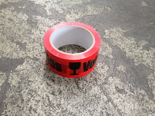 Klebeband 50 mm x 66 M 28 µ "Vorsicht Glas"