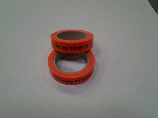 Klebeband 25 mm x 66 M 32 µ "Rechnung innenliegend"